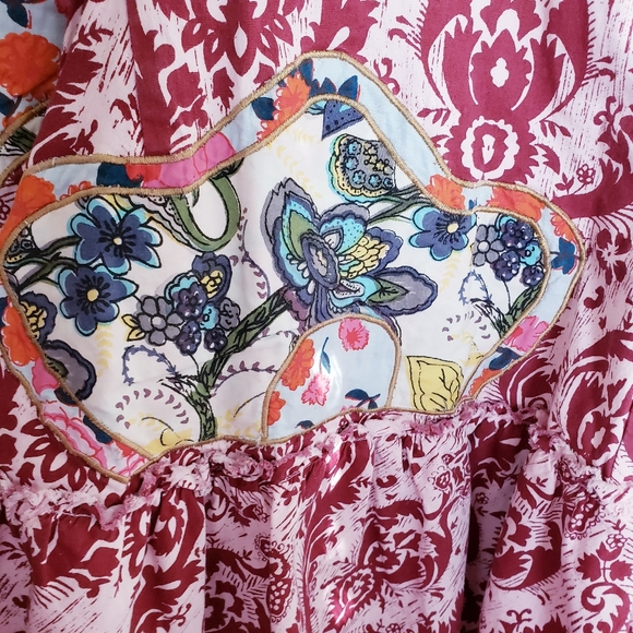 Vintage Inner Child Floral Print Midi Skirt - Picture 4 of 14